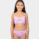 Classic Strip Bloom Santa Cruz Girls Bikini Set - Beachin Surf