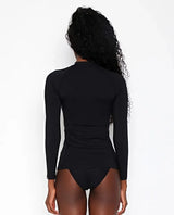 Classic Surf Long Sleeve Zip Through Rashguard - Beachin Surf