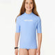 Classic Surf Short Sleeve Rash Vest - Girls (8-16 Years) - Beachin Surf