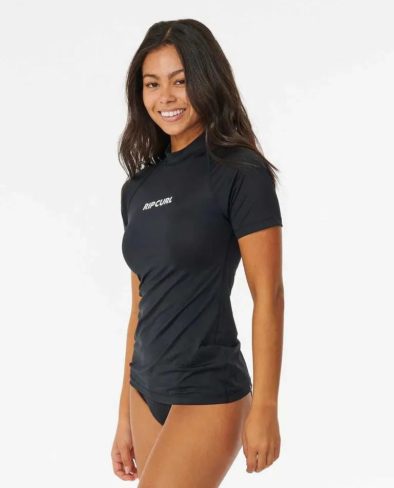 Classic Surf Short Sleeve Uv Rash Vest - Beachin Surf