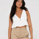 Coco V Neck Crop Top - Beachin Surf