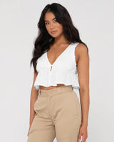 Coco V Neck Crop Top - Beachin Surf