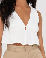 Coco V Neck Crop Top - Beachin Surf