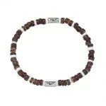 COCONUT BEADED BRACELET W/ CYCLINDER WAVE BEADS - Beachin Surf