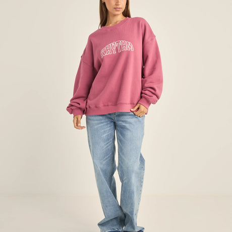 College Crew Neck Fleece - Beachin Surf