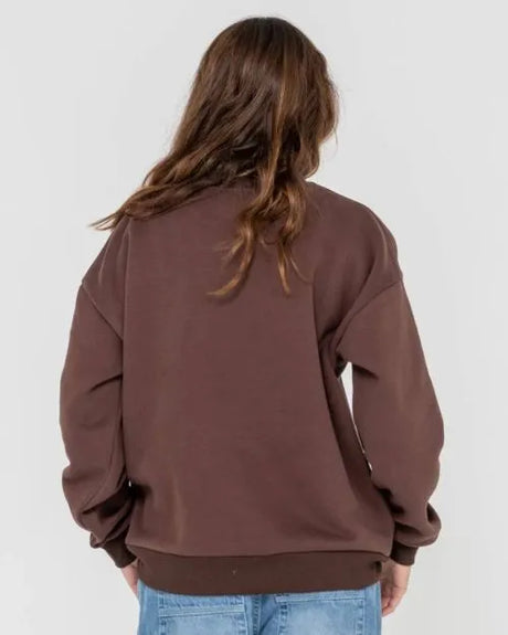 College Dropout Oversized Crew Fleece - Beachin Surf