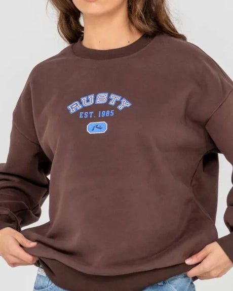 College Dropout Oversized Crew Fleece - Beachin Surf
