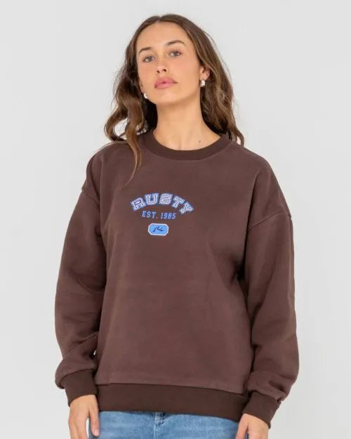 College Dropout Oversized Crew Fleece - Beachin Surf