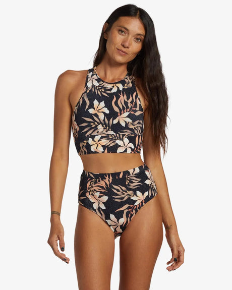 Coral Gardeners Hi Waist Retro Bikini Bottoms - Beachin Surf