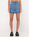 Cyprus High Denim Short - Beachin Surf