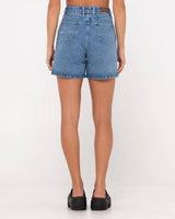 Cyprus High Denim Short - Beachin Surf