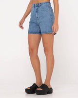 Cyprus High Denim Short - Beachin Surf