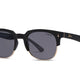 Liive Dylan Polarised Matt Black sunglasses angle view - Beachin Surf