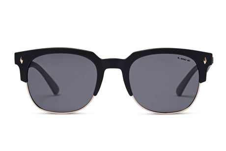 Liive Dylan Polarised Matt Black sunglasses front view - Beachin Surf