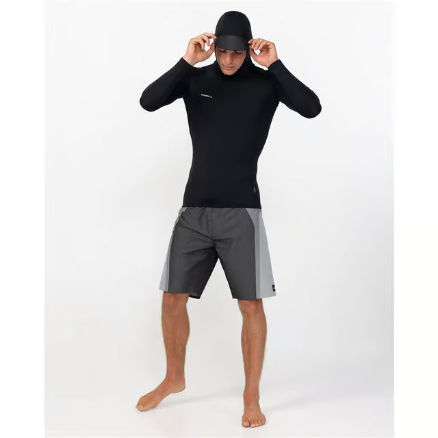 O'Neill Hyperfreak Skins Long Sleeve Hooded Rashguard Mens