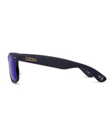 Liive El Capitan Blue Mirror Polarised Matt Black sunglasses side temple view - Beachin Surf