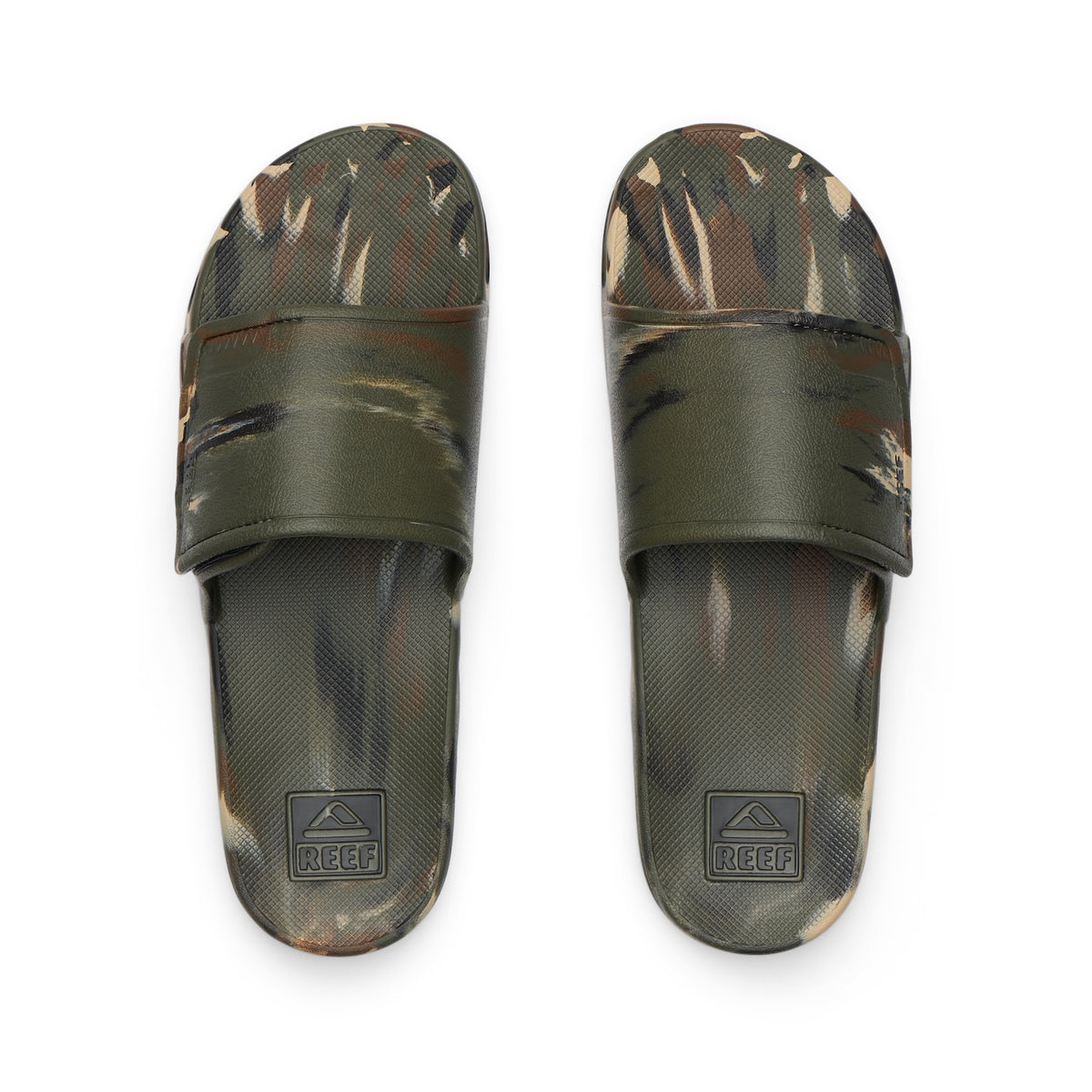 Reef Fanning Slide H2O - Camo Marble