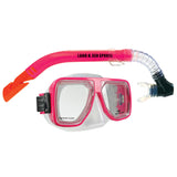 Land & Sea Sports Bermuda Silicone Mask & Snorkel Set - Pink