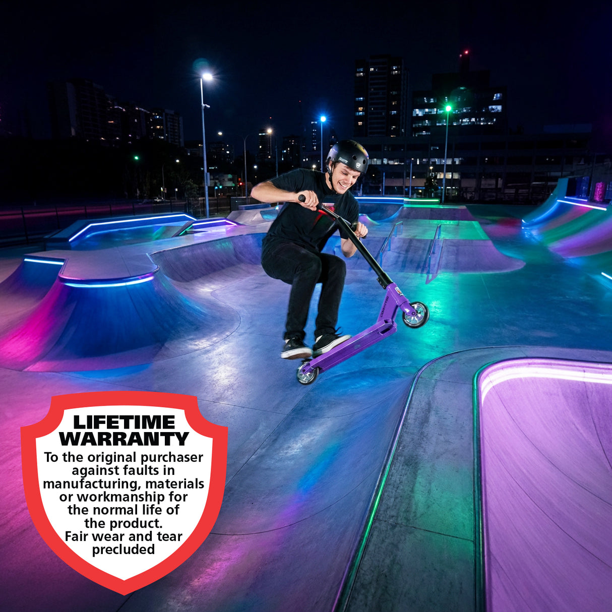 Adrenalin Stunt Air Pro-110 Scooter Purple - Lifestyle