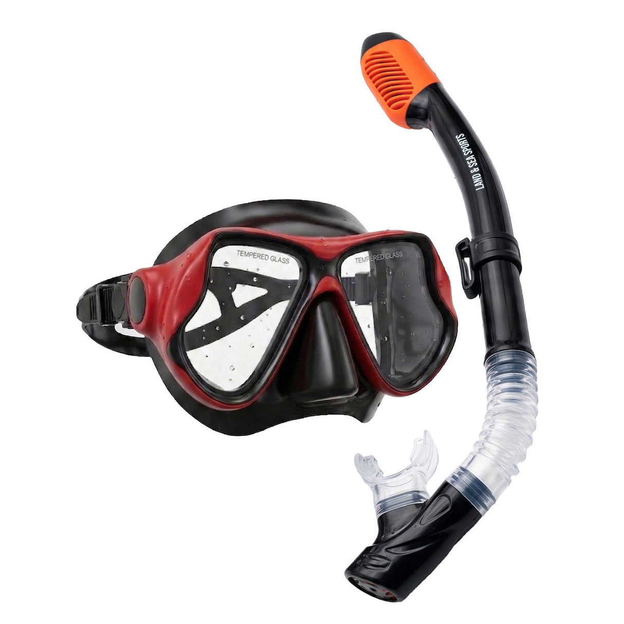 Land & Sea Sports Ningaloo Mask & Snorkel Set Red - Set