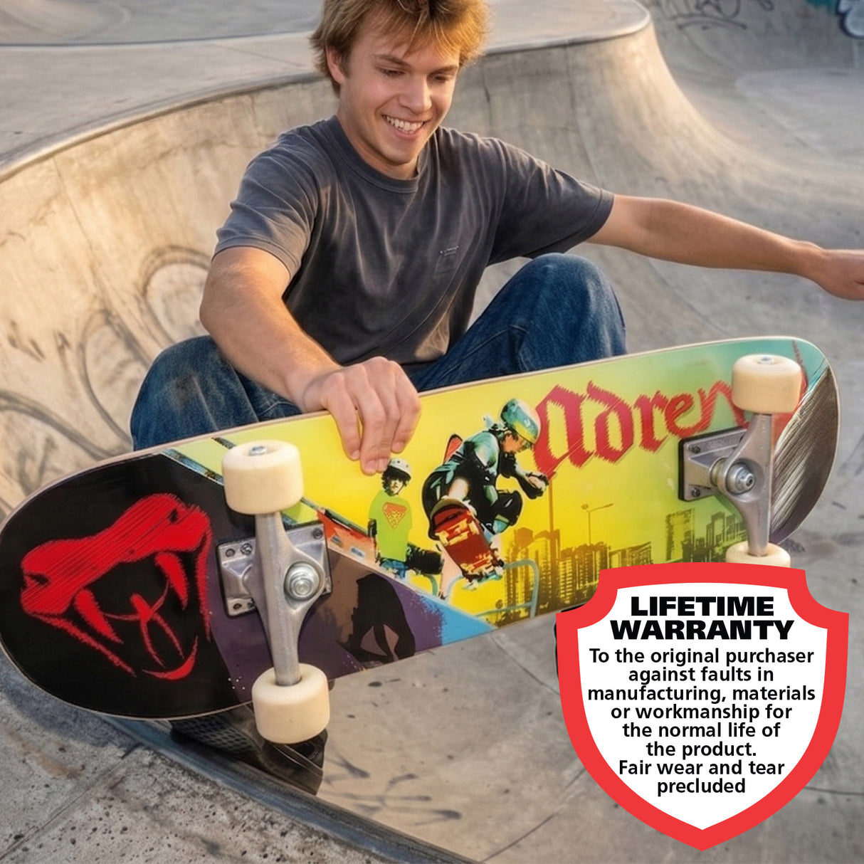Adrenalin Junior Street Wave Skateboard - Lifestyle
