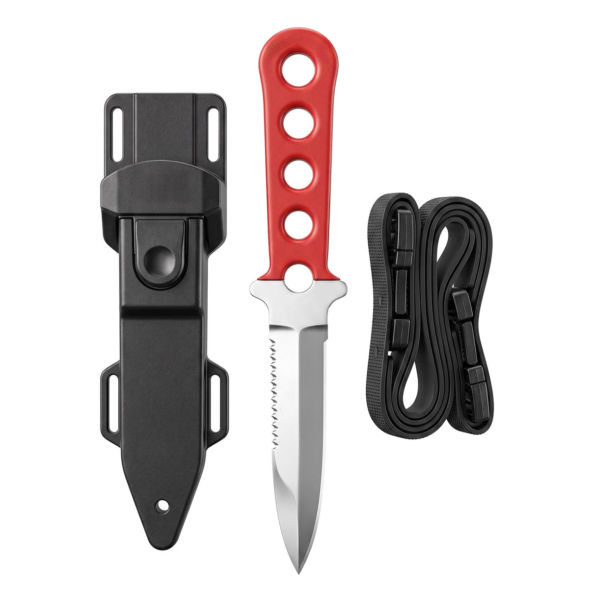 Land & Sea Fancy Dive Knife Red Handle - Hero