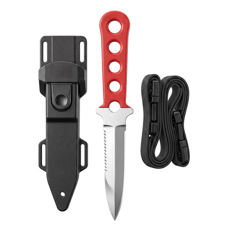 Land & Sea Fancy Dive Knife Red Handle - Hero