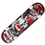 Adrenalin Venom Canadian Darkside Skateboard - Bottom Deck Angle