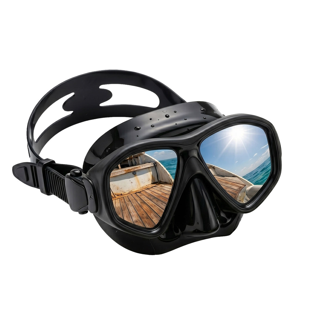 Land & Sea Sports Clearwater Mirrored Lens Set Black - Mask