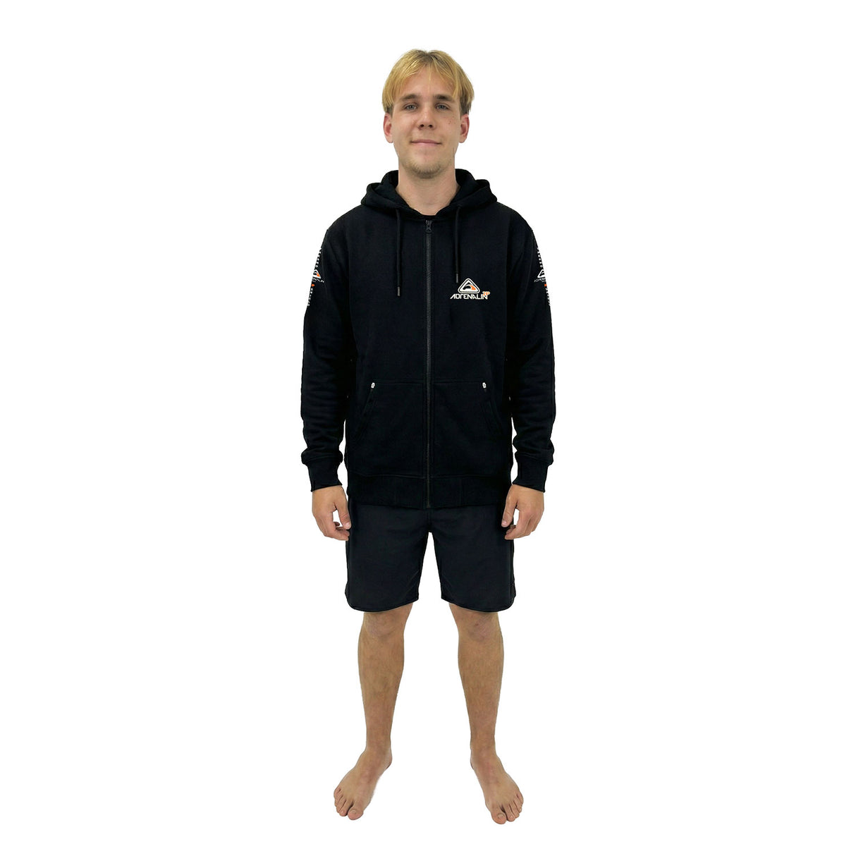 Adrenalin 2P Thermo Zip-Front Hoodie Black - Hero