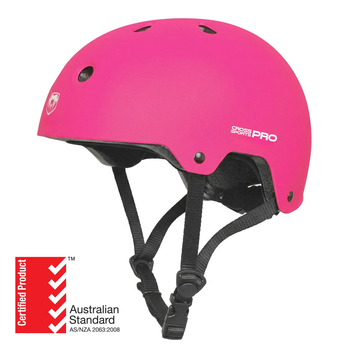 Adrenalin Child Skate and Scooter Helmet Pink - Side