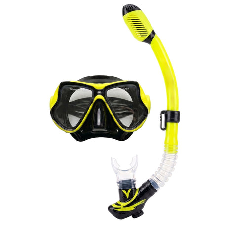 Land & Sea Sports Ningaloo Mask & Snorkel Set Yellow - Hero