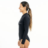 Adrenalin Arabella Long Sleeve Swimsuit Black - Side Zoomed