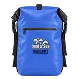 Land & Sea 30L Dry Backpack Blue - Front