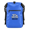 Land & Sea 30L Dry Backpack Blue - Front