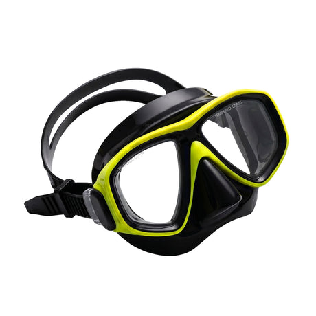Land & Sea Sports Clearwater Black Silicone Set Yellow - Mask