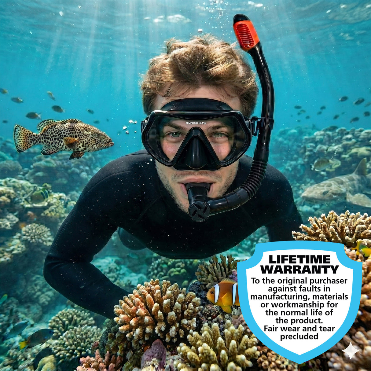 Land & Sea Sports Predator Pro Black Silicone Set - Lifestyle