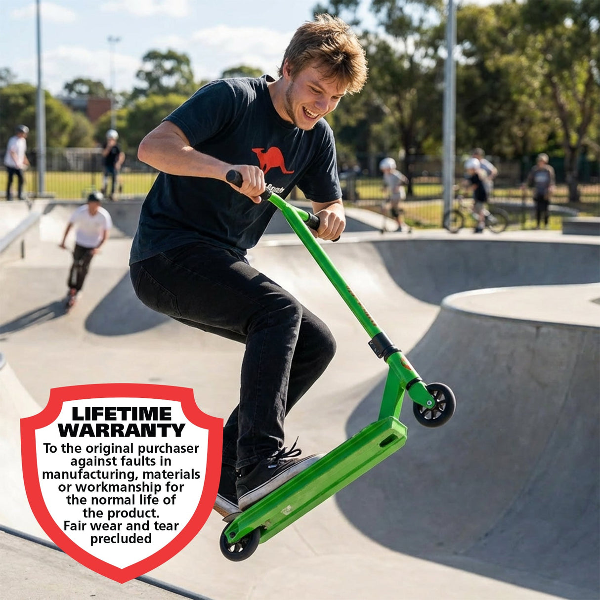 Adrenalin Max 100 Stunt Scooter Lime - Lifestyle