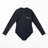 Adrenalin Arabella Long Sleeve Swimsuit Black - Flatlay