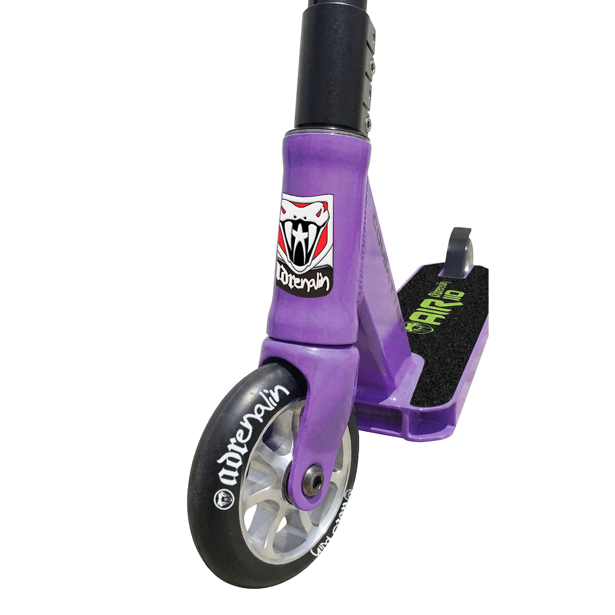 Adrenalin Stunt Air Pro-110 Scooter Purple - Gooseneck