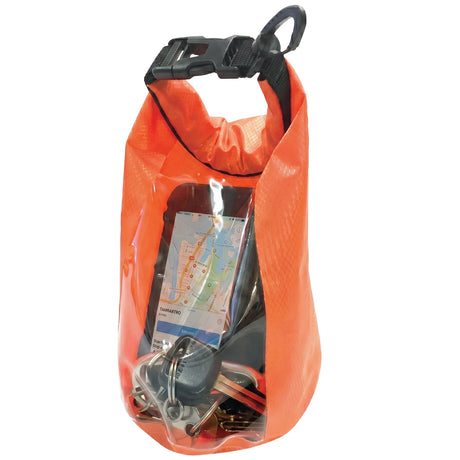 Land & Sea 1.5L Personal Dry Bag Orange - Back
