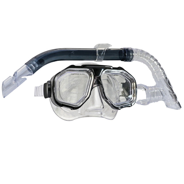Land & Sea Sports Dunk Island Mask and Snorkel Set - Black