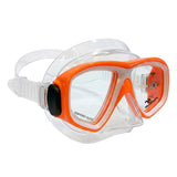 Land & Sea Sports Clearwater Diamond Clear Set Orange - Mask