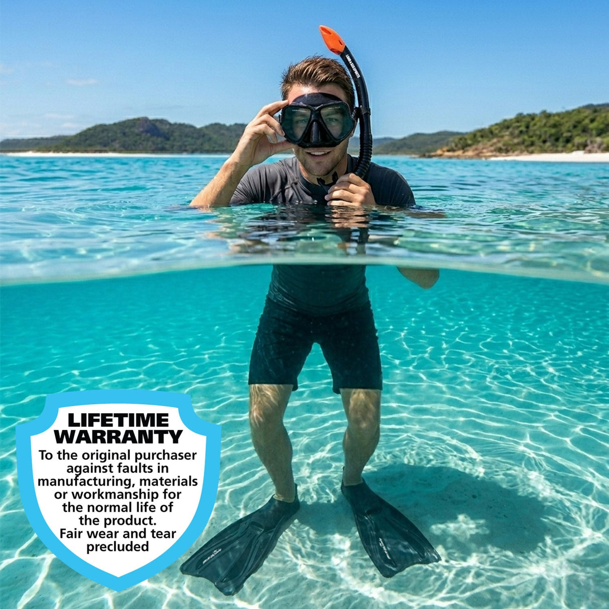 Land & Sea Whitsunday Snorkelling Set Black - Lifestyle