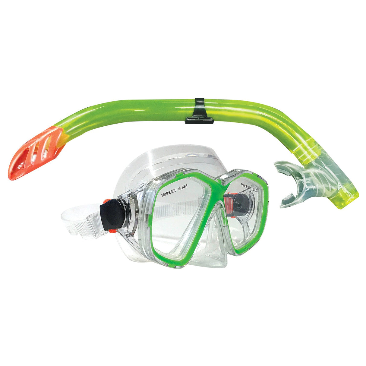 Land & Sea Sports Daintree Silicone Mask & Snorkel Set - Lime