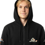 Adrenalin 2P Thermo Zip-Front Hoodie Black - Front Logo