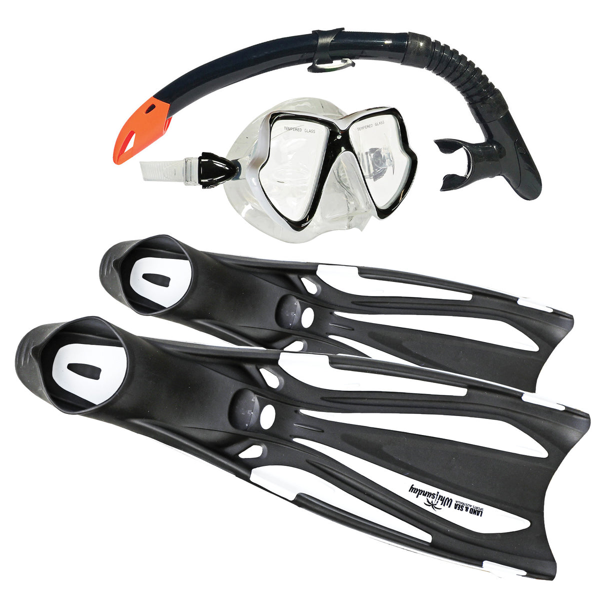 Land & Sea Whitsunday Snorkelling Set White - Packshot