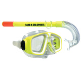 Land & Sea Sports Rockpool Silitex Junior Mask & Snorkel Set - Yellow