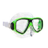 Land & Sea Sports Clearwater Diamond Clear Set Lime - Mask