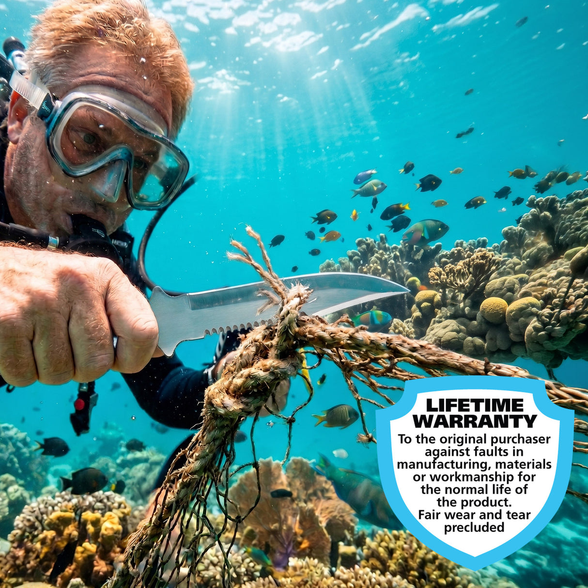 Land & Sea Fancy Bowie Dive Knife - Lifestyle